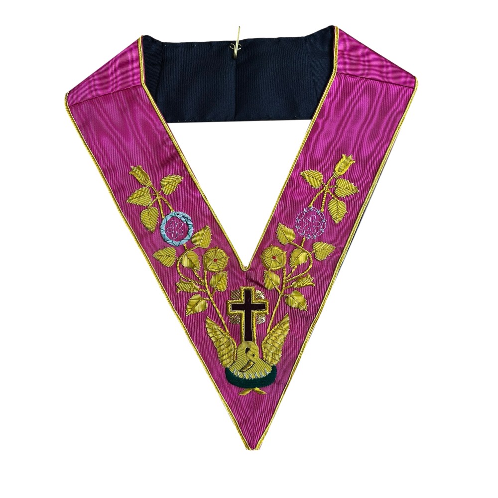 Rose Croix 18th Degree Collar – Front & Reverse | Belper Masonic Regalia